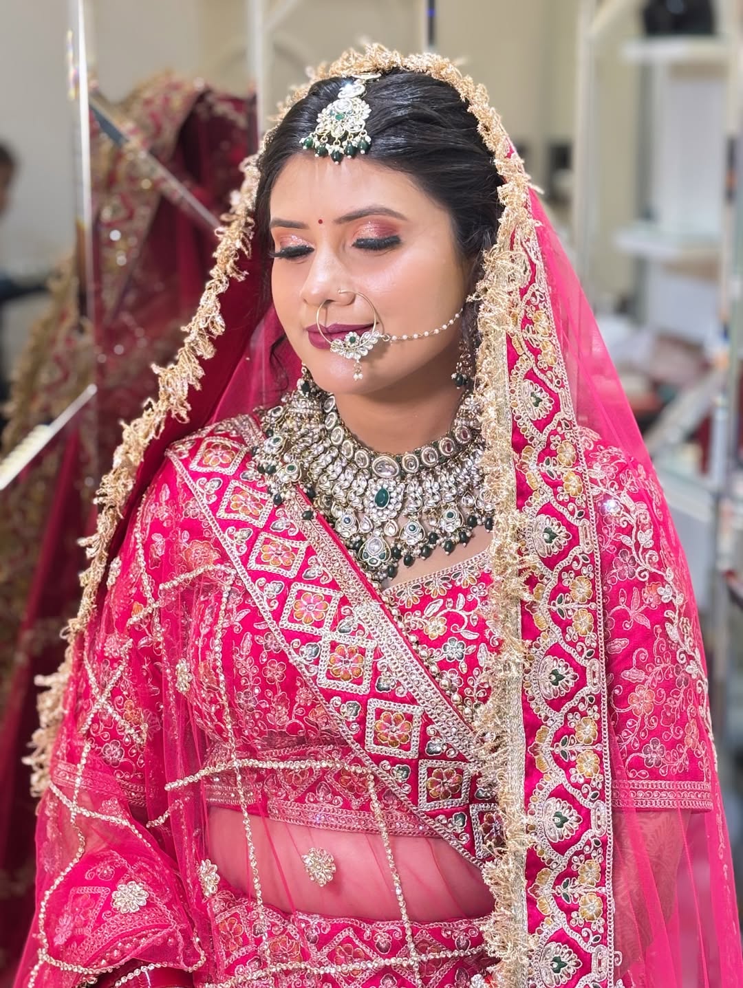 Bridal transformation by Suhana Studio