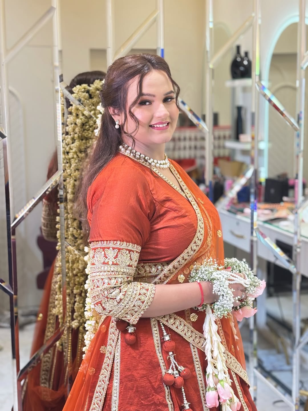 Mehndi night portrait — Suhana Studio