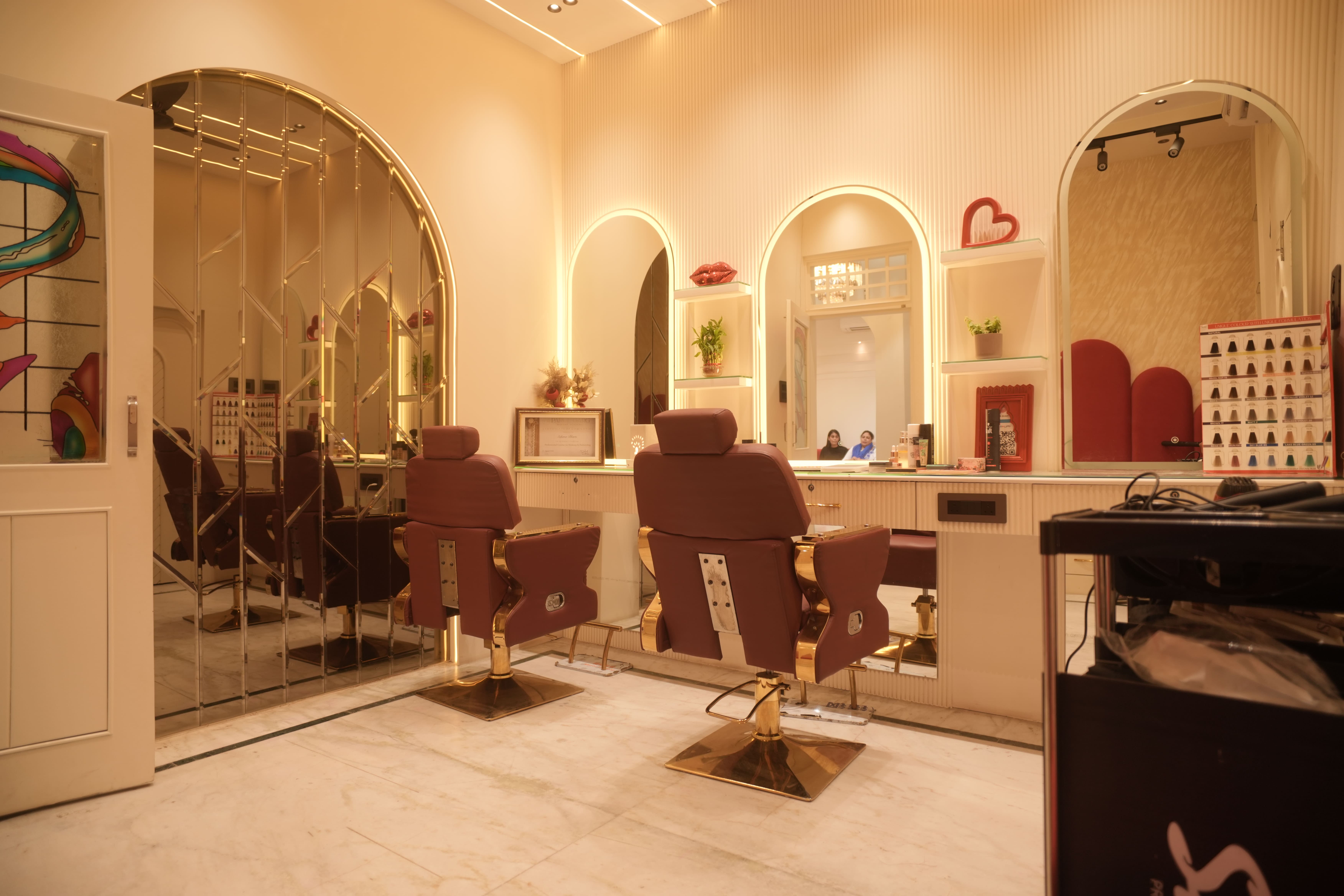 Suhana Makeup Studio interior — main styling area